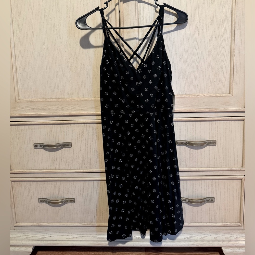 Black patterned dress